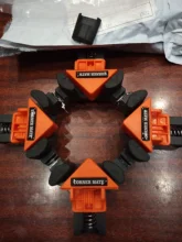 Hand-Tool Pipe-Clamp Picture-Frame Woodworking 90-Degree 1/4pcs Fixing-Clips