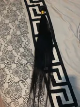 Ishow Hair mechones rectos con Frontal transparente de encaje Frontal y mechones extensiones de cabello humano mechones malayos con cierre Frontal