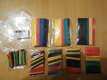 164/328/492 unids/set tubo de encogimiento de calor de aislamiento retráctil tubo 2:1 de Kit de fundas de Cable