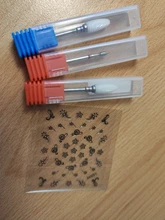 Brocas de diamante de tungsteno para uñas, brocas de fresa giratorias para manicura eléctrica uña, herramientas para uña accesorios, 1 Uds.