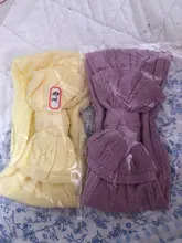 Accesorios para la cabeza para bebé recién nacido, cinta para el pelo de princesa con lazo grande, turbante, Jacquard, Color caramelo, 2019