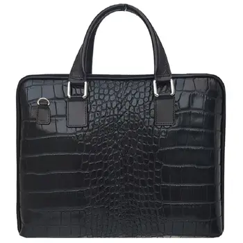 

Leather woman briefcase Bottega Carele BC8012black