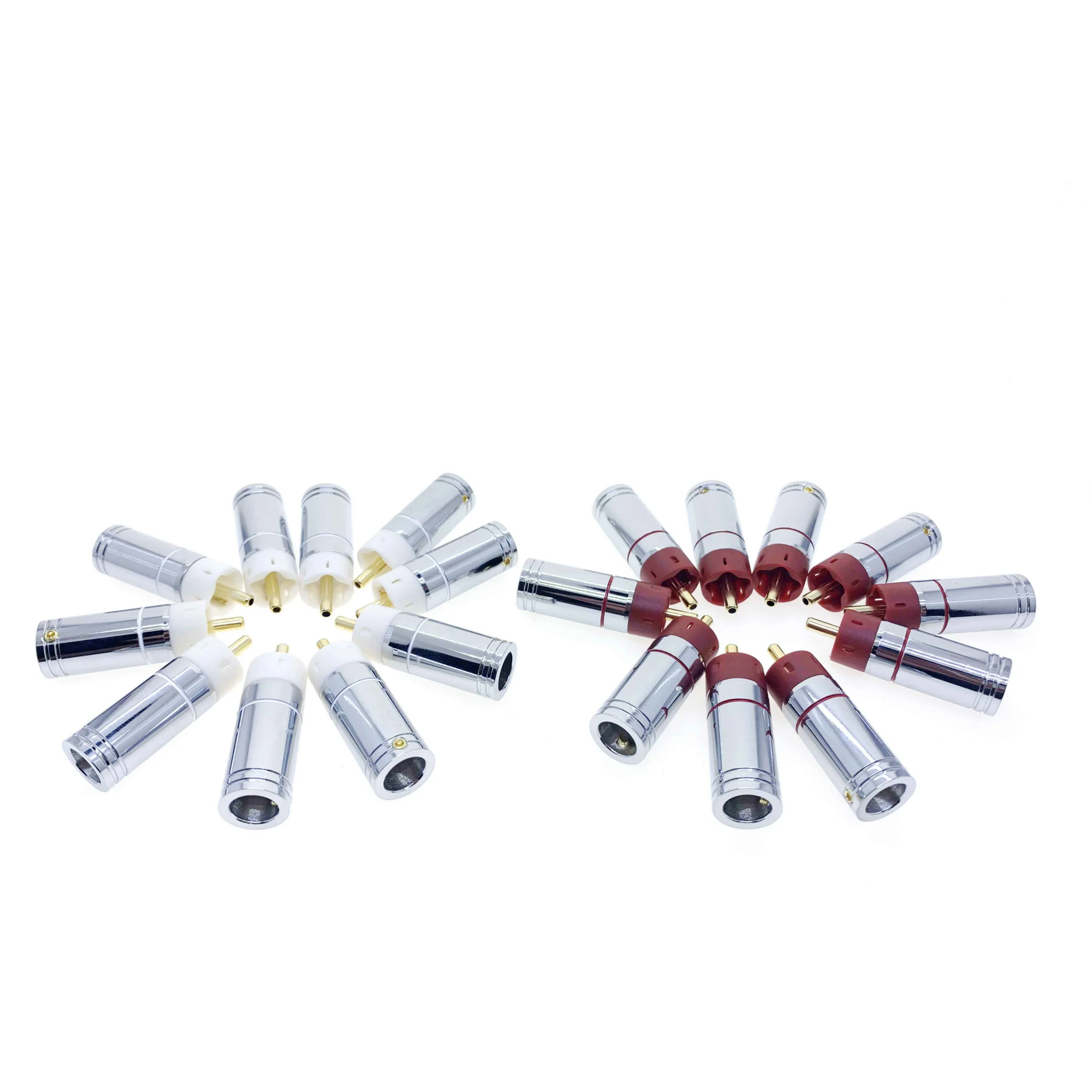 Hifi Faça Você Mesmo Banhado a Ouro Speaker Connector Cobre Prata Rca Plug Star Wire Alta Qualidade mm 20 Pcs - Image 5