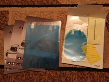 parasol coche parabrisas delantero 4 Uds suave niebla coche de la película trasera película protectora para espejo ventana claro impermeable protector para espejo retrovisor Anti-glare película transparente