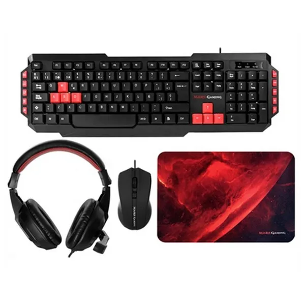 Набор игровой Mars Gaming MRCP1(4 шт) черный красный