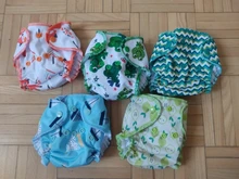 Cloth Diaper PUL Newborn-Baby Inner NB Stay 5pcs Outer-Fit Pounds 6-11 Dry-Suede