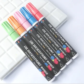 

28 PCS Waterproof Permanent Paint Marker Pen Set Car Tyre Tread CD Painting Graffti Oily Marker Macador Caneta Stationery 2020