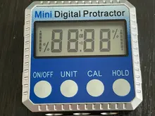 Mini transportador Digital de 360 °, goniómetro electrónico de alta precisión, inclinómetro, medidor de ángulo de nivel Digital, caja de medición de ángulo