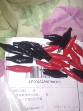 20 Pcs 28MM Black Red Soft Plastic Coated Testing Probe Mini Alligator Test Clips