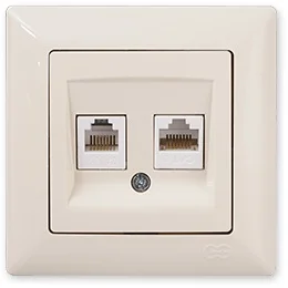 

PnpnElectrıc Gns Visage Ambiance Data + Numerical Socket (RJ45 Cat6 + Cat3) Data + Telephone Socket Cream