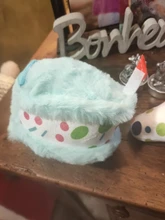 Dog-Toy Cupcake Chew Stuffed Interactive Plush-Birthday Squeaky Bite-Resistant Soft Cute