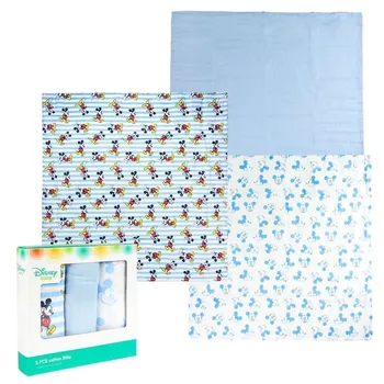 

Pack 3 toallitas muselina Mickey Disney