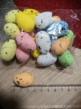 Kids Gift Craft Bird-Pigeon-Eggs Easter-Decoration Favor Painted Happy 3cm-Foam DIY Party