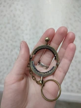 Lionsen-monedero de Metal de 4cm para mujer, monedero con marco de cambio de monedero con llavero, marco de 5 colores, cierre de broche, accesorios de cartera de artesanía DIY