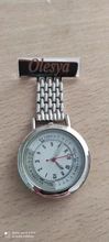 Personaliza tu nombre grabado Pin broche Gran Conde Pluse Metro Dial luminoso mano de calidad superior de acero inoxidable Fob reloj de bolsillo de la enfermera