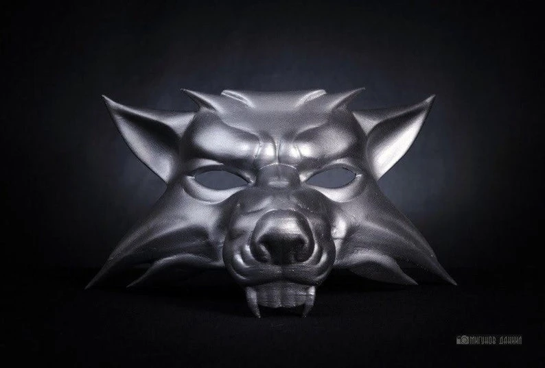 Leopard Emigrere partikel Mask Wolf spook heralt from Rivia game spook 3| | - AliExpress