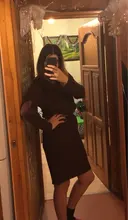 Knitted Dresses Robe Sweater Loose Maxi Oversize Long-Sleeve Winter Womens Vestido Autumn