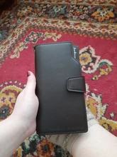 Carteras de hombre Baellerry estilo largo de alta calidad de titular de la tarjeta de hombre bolso cremallera de gran capacidad marca PU Cartera de cuero para hombres