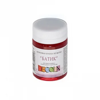 

Paint acrylic on silk DeCola batik 50 ml Carmine