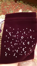 Bolsa de terciopelo de luna de estrellas, Tarots, bolsa de tarjetas de oráculo, bolsa de almacenamiento de cristal de adivinación de bruja