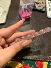 5 redes acrílico claro cepillo de uñas estante pintura bolígrafo resto soporte de colores vivos UV Gel cepillo titular pantalla manicura herramientas