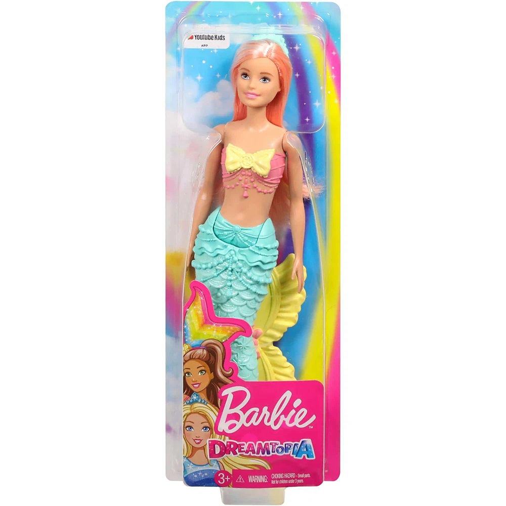 Кукла Barbie русалочка Dreamtopia Коралловый блеск