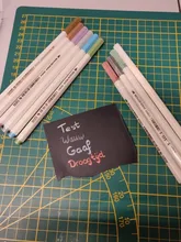 STA Fineliner-rotulador metálico de punta de fieltro, lista de pinceles, diario para dibujar, material de arte de papelería escolar, 10 colores