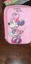 Monedero de dibujos animados de Mickey de Disney, monedero de minnie para niño y niña, bolso de almacenamiento de casco, cargador de cable de datos, caja de embrague