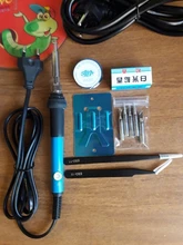 Eruntop-Estación de soldadura Digital LED 858D, desoldadura de hierro para soldar, BGA refundido, pistola de aire caliente