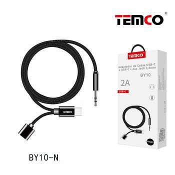 

Data Cable adapter USB-C to USB-C + Aux Jack for mobile and computer