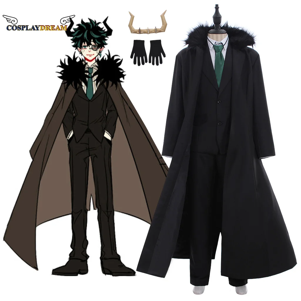 

CosplaydreamAnime My Hero Academia Izuku Midoriya Cosplay Costume Black Suits Boku no Hero Akademia Halloween Cosplay Costume