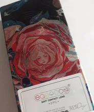 MOONZI verde anual lente de contacto de lentes de contacto para los ojos pequeña hermosa alumno 2 unids/par grado de miopía receta