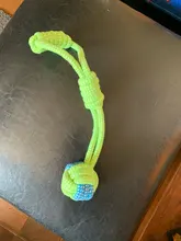 Toy Dog-Toys Traning Rope-Ball Puppy Chew Playing Small Dog Outdoor Green Large Cotton