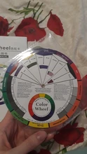 Tarjeta de papel colorido profesional, rueda de mezcla de colores de diseño de tres niveles, guía circular central redonda, gira tatuajes, pigmento de uñas, 12 Uds.