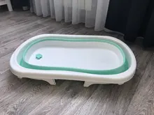 Bañera plegable grande para bebé, Cubo de baño portátil, base antideslizante, bañeras de baño portátiles para bebés recién nacidos, bañera antideslizante para niños