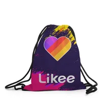 Рюкзак-мешок с принтом «LIKEE» для мальчиков и девочек, для работы в школе, для путешествий с ноутбуком, водонепроницаемый