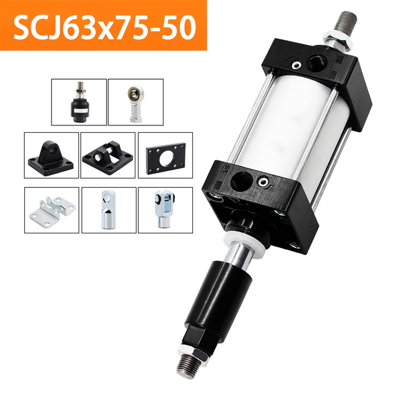 SCJ63x7550 Standard Pneumatic Cylinder Bore 63mm Double Acting Air