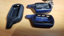 Starline A91 clave Shell llavero caso baratija + funda de silicona para A91 A61 lcd remoto dos forma de sistema de alarma para coche B9 B6 B91 B61 V7