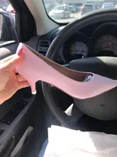 Zapatos de tacón alto para mujer, calzado de punta puntiaguda, de cuero suave, a la moda, para oficina, color rosa y rojo, E0005, 2020