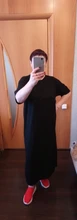 Casual Dress Short-Sleeve Maxi Befree Black Plus-Size Cotton Women Ladies Xxxl 4xl 5xl