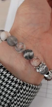 Pulsera de cuentas de Buda de Lotus Ohm, piedra Natural hecha a mano, piedra de cebra rosa, amuleto de loto, para hombres y mujeres, regalos de joyería de Yoga