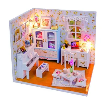 

DIY House interior designer prefabricated model room Alexandra m011 hobby day house for assembly by own hands