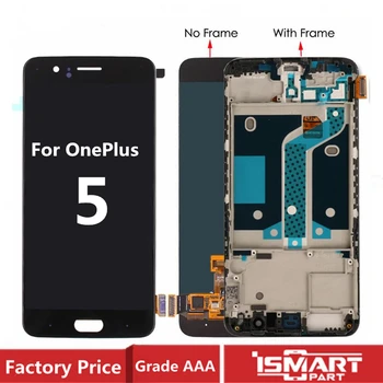 

Original For Oneplus 5 LCD Display Touch Screen Digitizer Assembly with Frame For One Plus 5 1+5 A5000 LCD Parts