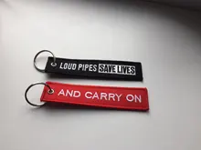 LLavero de novedad para quitar antes del vuelo, llaveros Bijoux para motocicletas y automóviles, etiqueta para llave Nuevo bordado