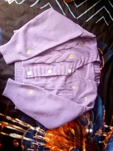 Suéter suelto de punto para mujer, cárdigan de manga farol con cuello en V, bordado Floral, Harajuku para mujer, primavera y otoño