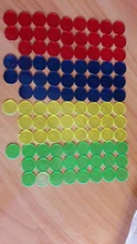 Poker-Chips Bingo-Markers Casino Plastic 4-Colors 100pcs for Fun Family Club Carnival