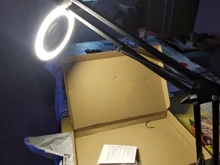 Plegable 5/8X iluminado lupa USB 3 colores LED lupa soldadura para la soldadura de hierro de reparación/lámpara de mesa/cuidado de la piel belleza herramienta