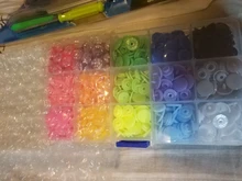 Juego de botones a presión de plástico T5 con alicate para sastre familiar, kit de herramientas, contenedores organizadores de costura de fácil sustitución de broches, DIY, por 360 uds.