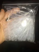 Pipeta de plástico desechable para laboratorio, herramientas de maquillaje de polietileno, gotero pastoral, 100 Uds., 0,2/1/3ML