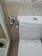 Faucet Hose Tank-Hooked-Holder Shower-Sprayer T-Adapter Bidet Toilet Bathroom Brass Easy-Install